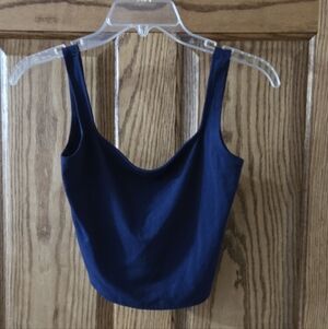 Wild Fable Dark Blue Crop Top